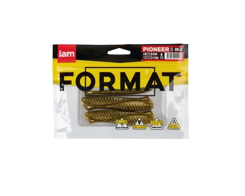 Силиконовая приманка FORMAT PIONEER  88mm (6шт.) цвет F04