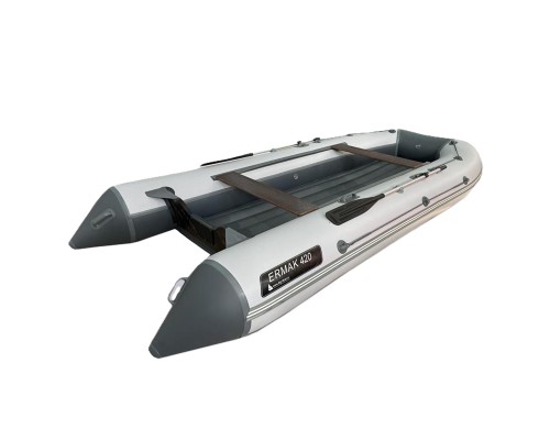 Лодка BIG BOAT ЕРМАК 420 НДНД Бело-Серая