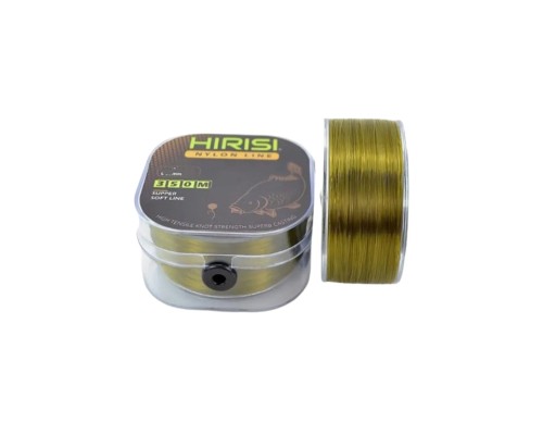 Леска Hirisi Nylon Line 350м 0,33мм 15Lb 5,8кг Зеленая