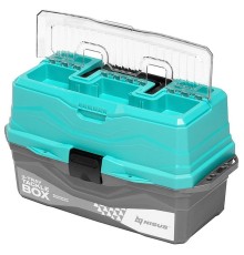 Ящик рыболова Tackle Box Nisus трехполочный бирюзовый (N-TB-3-Т)