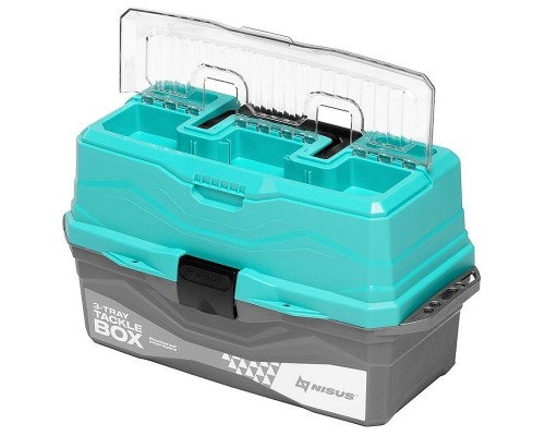 Ящик рыболова Tackle Box Nisus трехполочный бирюзовый (N-TB-3-Т) Астана