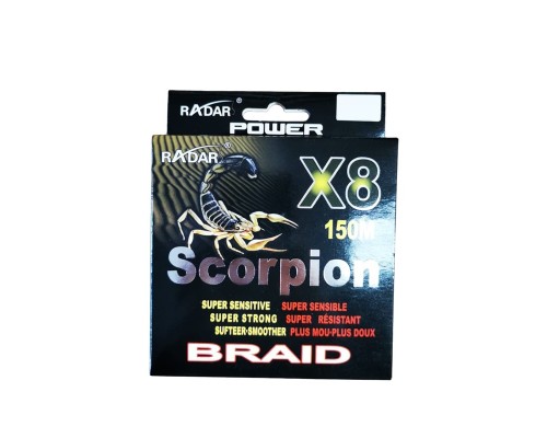 Мононить Scorpion X8 150м толщина 0.14мм Астана