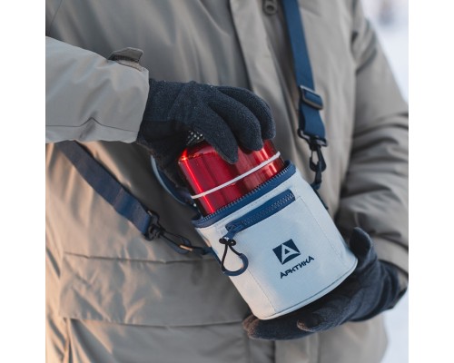 Сумка для термоса для еды "Арктика" 500 мл, серая