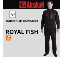 Костюм флисовый Alaskan Royal Fish цв. черный S (46-48)