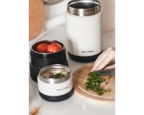 Термос для еды с тремя контейнерами вакуумный, бытовой, тм «Арктика», 1.3 л, арт. 308-1300