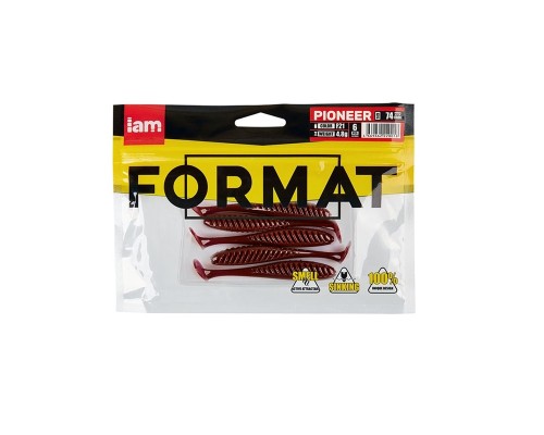 Силиконовая приманка FORMAT PIONEER  74mm (6шт.) цвет F21