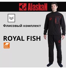Костюм флисовый Alaskan Royal Fish цв. черный XL (52-54)