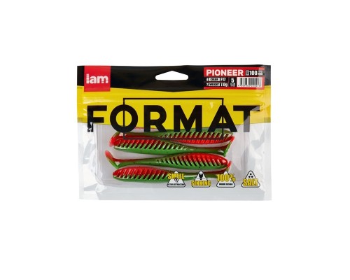 Силиконовая приманка FORMAT PIONEER 100mm (5шт.) цвет F17