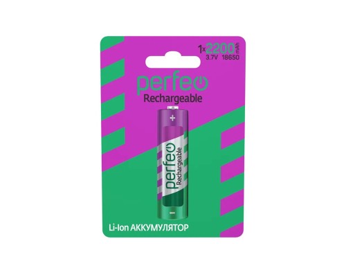 Аккумулятор Perfeo Li-Ion 18650 2200mAh без защиты 3.7V BL1 Астана