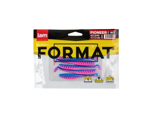 Силиконовая приманка FORMAT PIONEER  88mm (6шт.) цвет F05