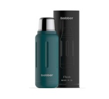 Термос для напитков, вакуумный, бытовой, тм "bobber". Объем 1 литр. Артикул Flask-1000 Deep Teal