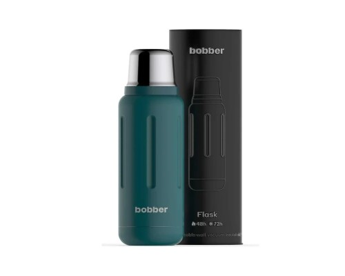 Термос для напитков, вакуумный, бытовой, тм "bobber". Объем 1 литр. Артикул Flask-1000 Deep Teal