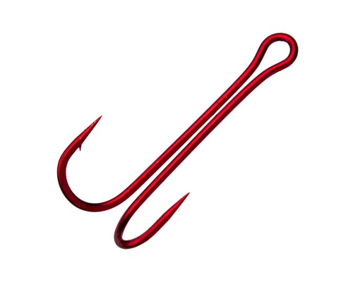 Крючок двойной FLAGMAN Double Hook Long SS Red №8 5шт Астана