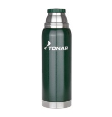 Термос (HS.TM-056-G) 750ML с ситечком зеленый (2 крышки-кружки) TONAR