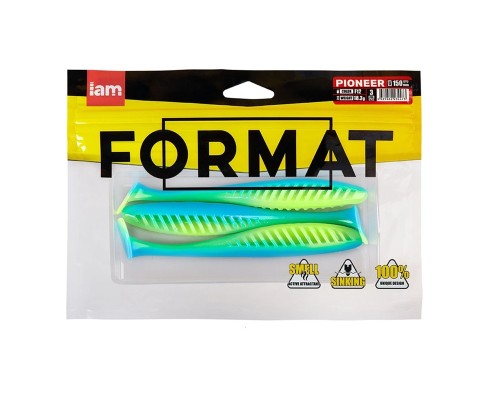 Силиконовая приманка FORMAT PIONEER 150mm (3шт.) цвет F12