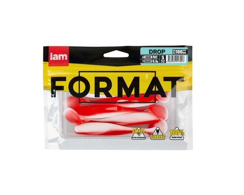 Силиконовая приманка FORMAT DROP 100mm (5шт.) цвет F02