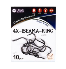 Крючок KOI "4X-ISEAMA-RING" размер 7 (INT)/6 (AS) цвет BN 10шт