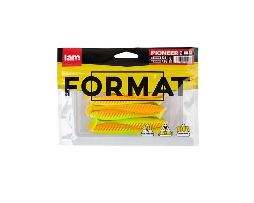 Силиконовая приманка FORMAT PIONEER  88mm (6шт.) цвет F28