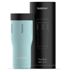 Термос питьевой, вакуумный, бытовой, тм "bobber". Объем 0,47 литра. Артикул Tumbler-470 Light Blue