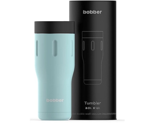 Термос питьевой, вакуумный, бытовой, тм "bobber". Объем 0,47 литра. Артикул Tumbler-470 Light Blue Астана