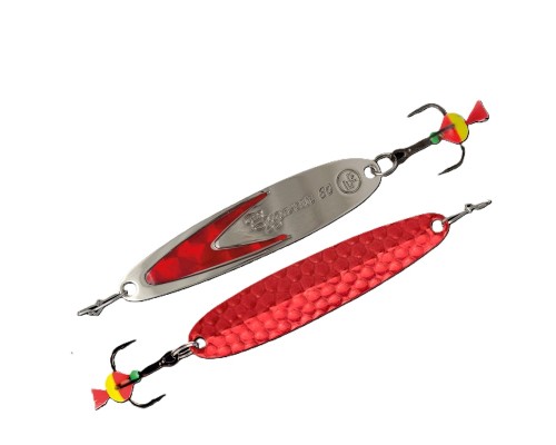 Блесна вертикальная ECOPRO Судачья красн. флекс, 70мм, 15г, RB/SRF