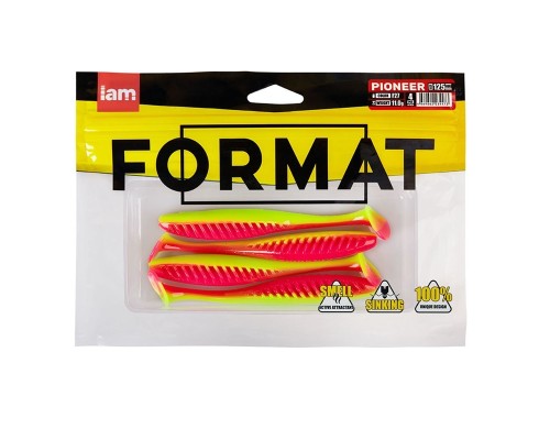 Силиконовая приманка FORMAT PIONEER 125mm (4шт.) цвет F27