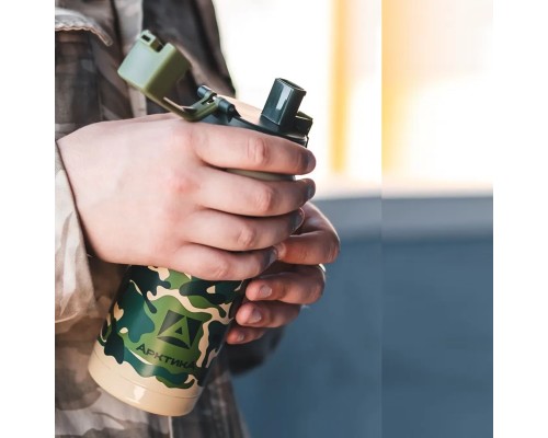 Термос-сититерм вакуумный, бытовой, тм "Арктика", 500 мл, арт. 702-500 классический камуфляж