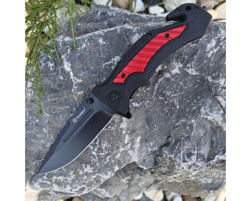 Нож складной туристический Ganzo G628-RD черно-красный