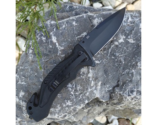 Нож складной туристический Ganzo G628-RD черно-красный