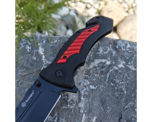 Нож складной туристический Ganzo G628-RD черно-красный