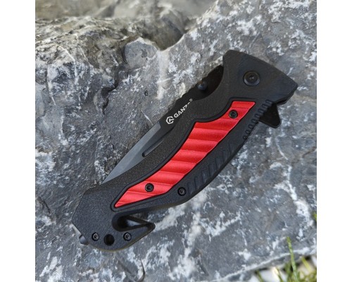 Нож складной туристический Ganzo G628-RD черно-красный