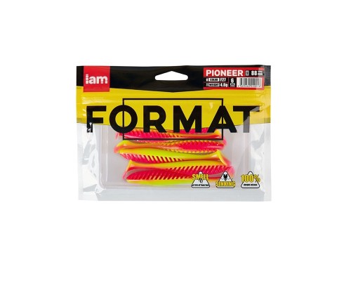 Силиконовая приманка FORMAT PIONEER  88mm (6шт.) цвет F27