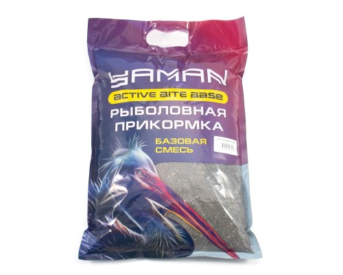 Прикормка Yaman Active Bite База цвет чёрный 2500гр Астана