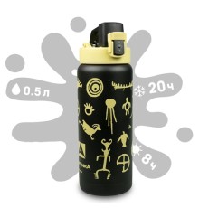 Термос-сититерм вакуумный, бытовой, тм "Арктика", 500 мл, арт. 702-500 вуду черный