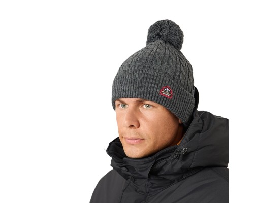 Шапка мужская Alaskan Knitted тёмно-серый (AMHPG)