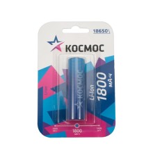 Аккумулятор Космос Li-ion 18650 1800mAh без защиты