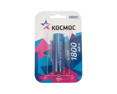 Аккумулятор Космос Li-ion 18650 1800mAh без защиты Астана