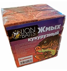 Жмых кукурузный LION BAITS Макуха клубника 20шт