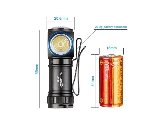 Фонарик TrustFire MC12 1000LM Flashlights Астана