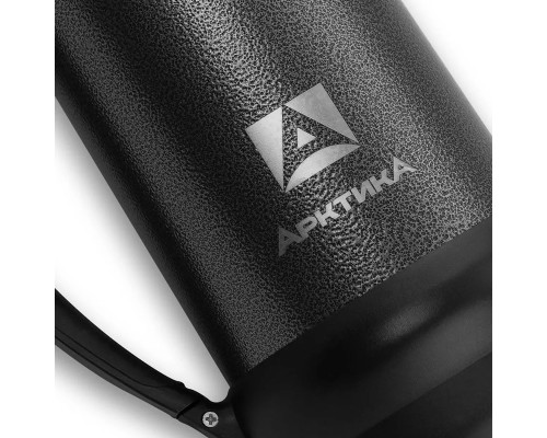 Термос бытовой, вакуумный (для напитков), тм "Арктика",  1000 мл, арт. 109-1000М (черный)