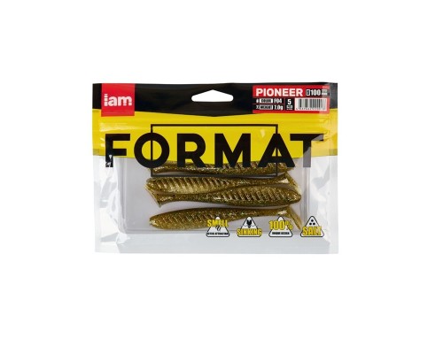 Силиконовая приманка FORMAT PIONEER 100mm (5шт.) цвет F04