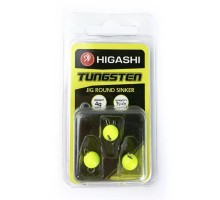 Чебурашка Разборный Вольфрам HIGASHI  Jig Tungsten sinker R Fluo Yellow 4гр (уп 3шт)