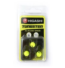 Чебурашка Разборный Вольфрам HIGASHI  Jig Tungsten sinker R Fluo Yellow 4гр (уп 3шт)