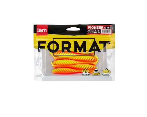 Силиконовая приманка FORMAT PIONEER  88mm (6шт.) цвет F16