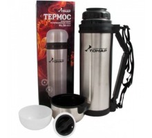 Термос (HS.TM-013) 1800ML (дополн. пласт. чашка, скл. ручка, ремень) TONAR