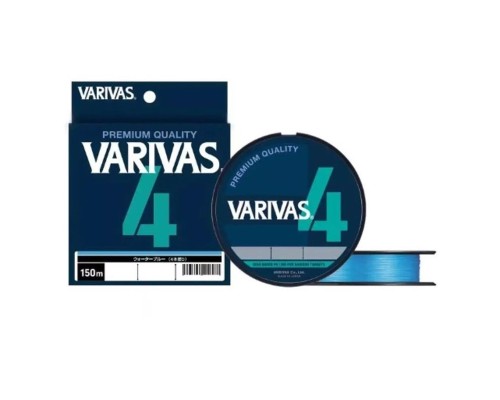 Шнур VARIVAS LINES PEx4 150м #1,2/21lb (цвет Голубой)