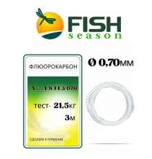 Поводковый материал FS флюорокарбон 0,70мм 21,5кг 3м FL-070