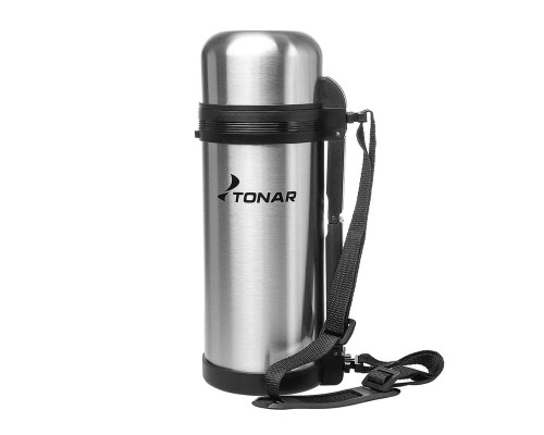 Термос (HS.TM-012) 1500ML (дополн. пласт. чашка, скл. ручка, ремень) TONAR Астана