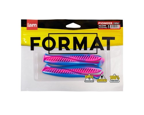 Силиконовая приманка FORMAT PIONEER 125mm (4шт.) цвет F05n