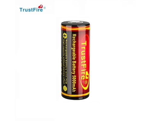 Аккумулятор TrustFire 26650 /5000Mah rechargeabe battery with PCB 3.7v 5000mah flat top Астана